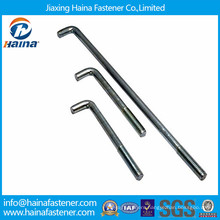 8.8/10.9/12.9 grade L type foundation bolt/anchor bolt L type